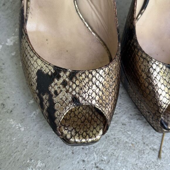 Jimmy Choo faux snake skin platform - Picture 4 of 8